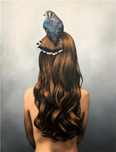 Load image into Gallery viewer, Lovely Bird Lady Home Decor Nordic Canvas Painting Wall Art Animal Figure Picture Art Posters and Prints for Living Room Decor
