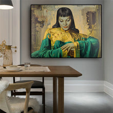 Load image into Gallery viewer, Tretchikoff Lady from Orient Reproduction Oil Painting on Canvas Posters and Prints Scandinavian Wall Picture for living room
