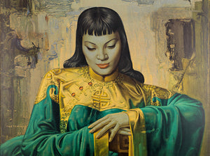 Tretchikoff Lady from Orient Reproduction Oil Painting on Canvas Posters and Prints Scandinavian Wall Picture for living room